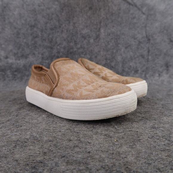 Michael Kors Shoes Toddler 8 Sneaker Slip On Fashion Trainer Logo MK Casual Flat - Picture 1 of 12